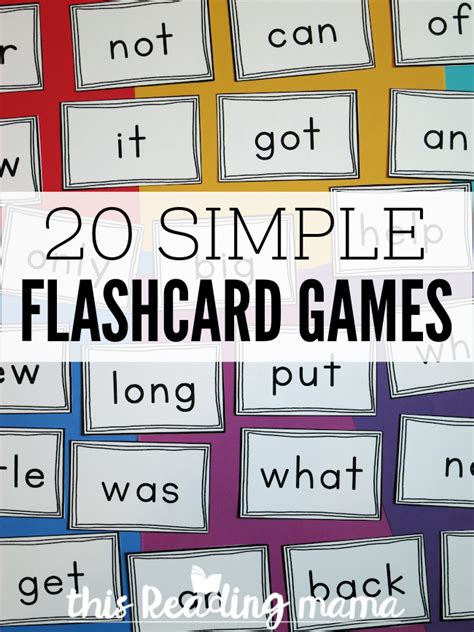 Engaging Flashcard Game Ideas