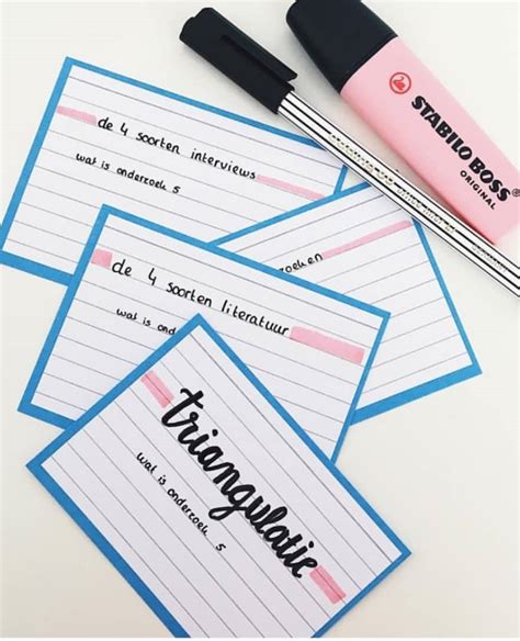 Creative Layout Ideas for Flashcards