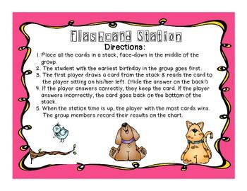 Create a Flashcard Station