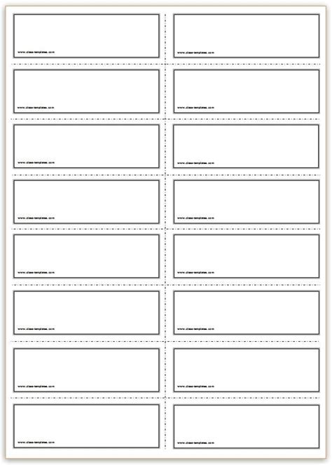 A flashcard template example