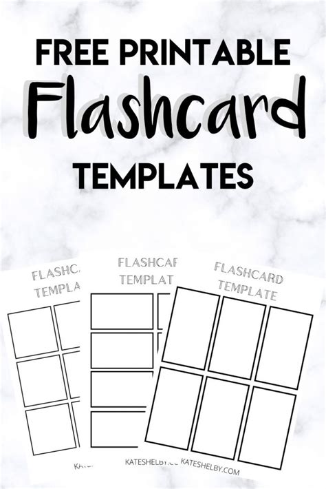 Flashcard Template Samples