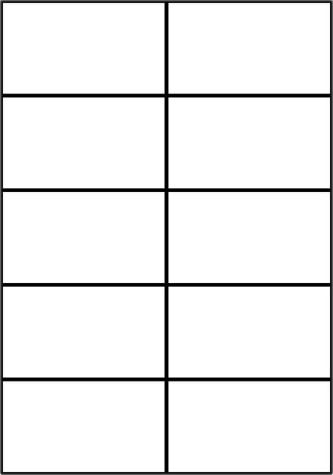 Flashcard Template with Lines