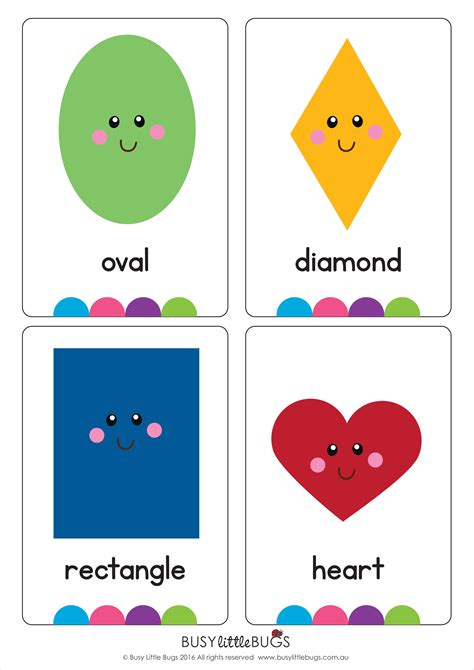 Flashcards for Kids Shapes