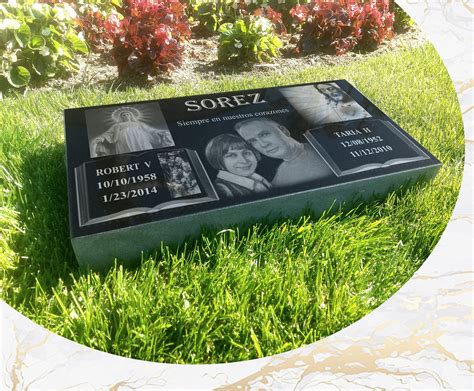 Flat headstone designs