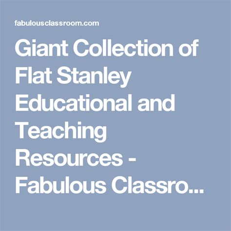 Flat Stanley Educational Resource