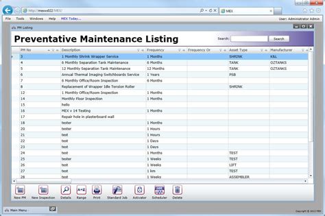 Fleet Maintenance Software Template