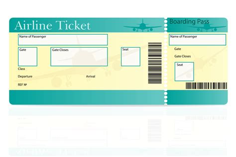 Flight Ticket Template