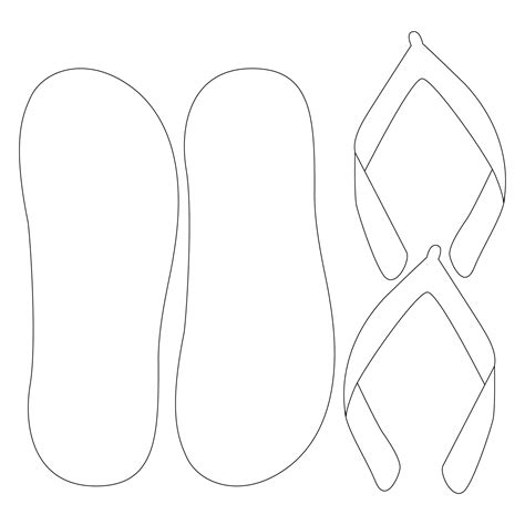 Flip Flop Printable Templates and Designs