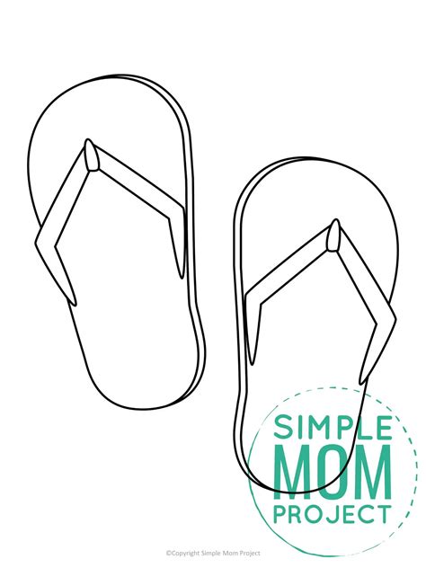 Free Printable Flip Flop Template