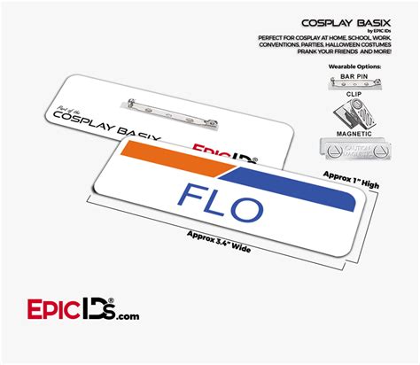 Flo Name Tag Printable Template Example