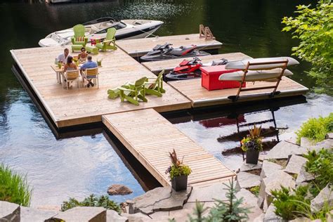 Ideas for a floating dock with barrels