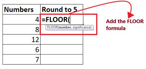 FLOOR Function in Excel