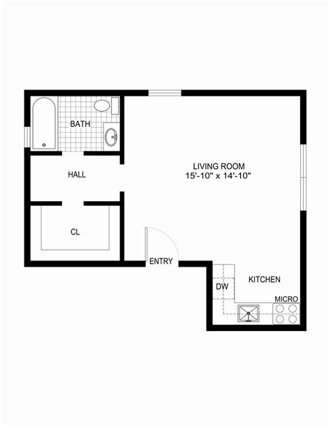 Floor plan template for retail spaces