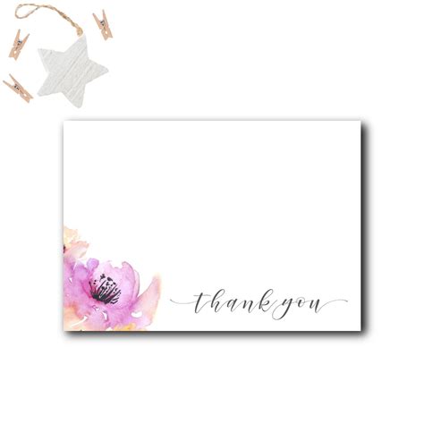 Floral Baby Shower Thank You Card