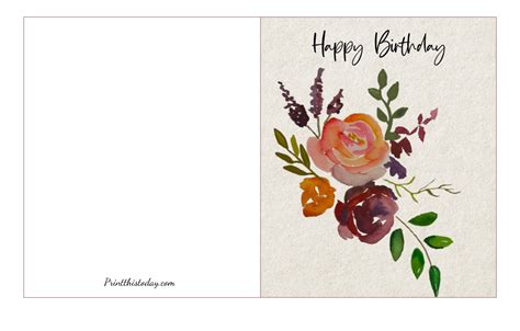 Floral Birthday Card