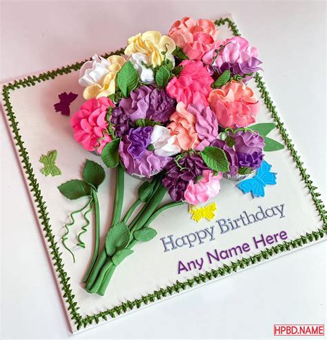 Floral Happy Birthday Mom Card