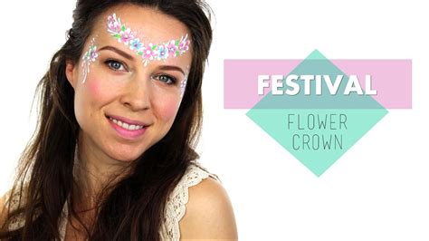 Floral Crown Face Paint Stencil