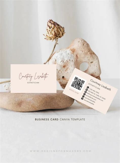 Floral Elegance Esthetician Business Card