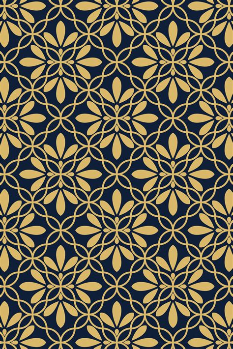 Floral geometric pattern