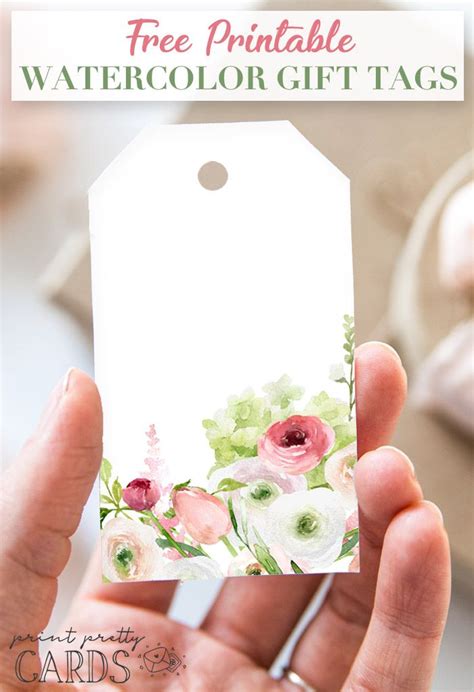 Floral Gift Tag Design