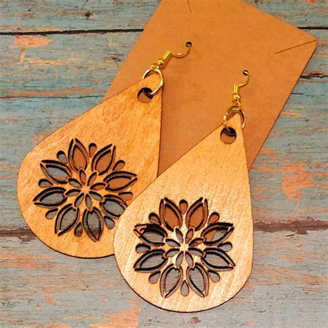 Floral Laser Cut Earrings