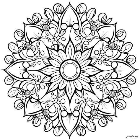 A floral-inspired mandala design