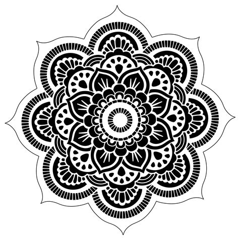 Floral Mandala Stencil