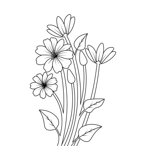 Floral Outline 1