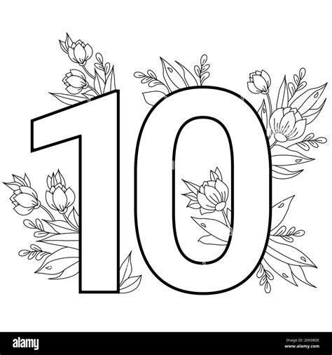 Floral Outline 10