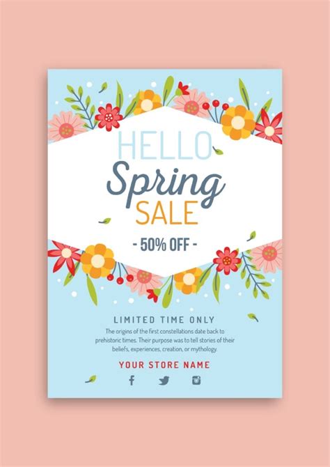 Floral Spring Flyer Template