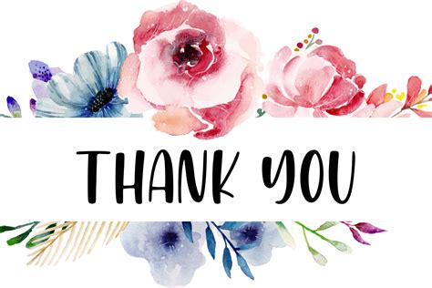 Floral Thank You Card