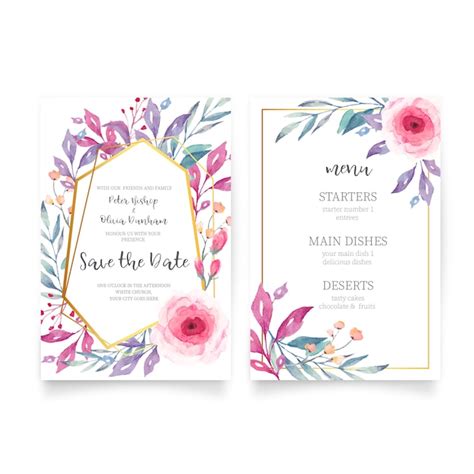 Floral Wedding Invitation Template