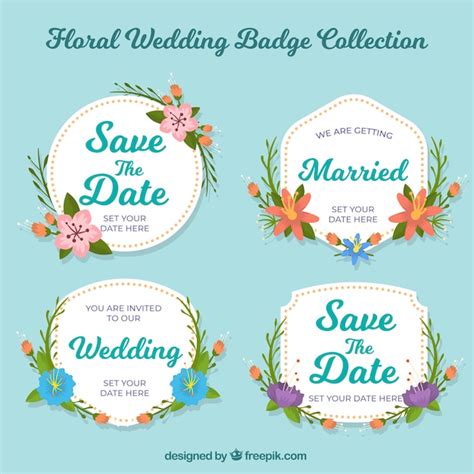 Floral Wedding Labels