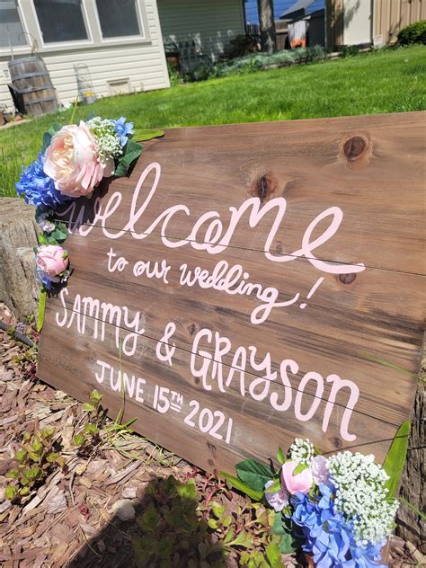 Floral Wedding Signs