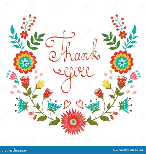 Floral Wreath Graduation Thank You Card Template