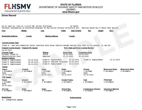 Florida Drivers License Records Online