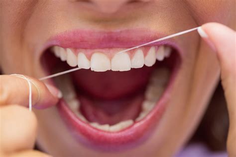 Flossing for oral health