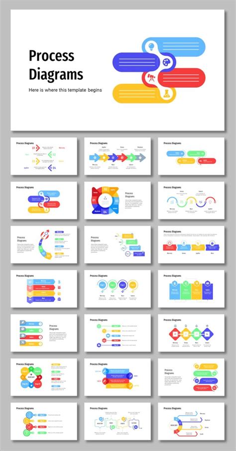 Flowchart Template with Icons