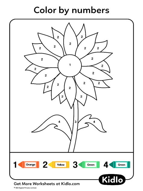 Flower Color by Number