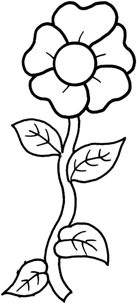 Flower coloring page with intricate details and shapes