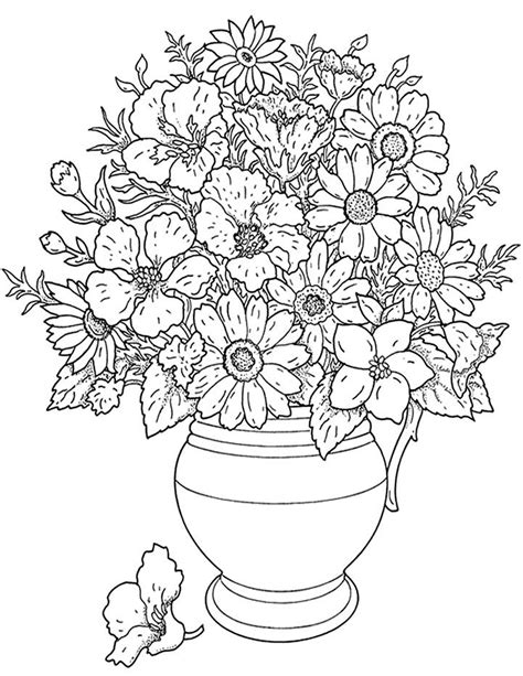 Flower coloring page