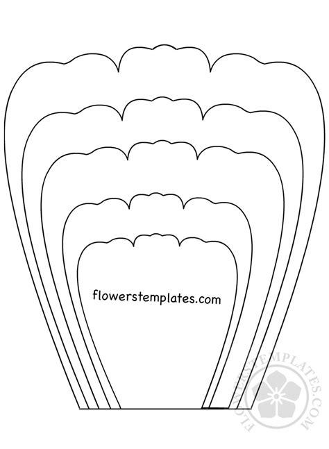 Flower Petal Template