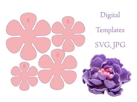 Flower Petal Template