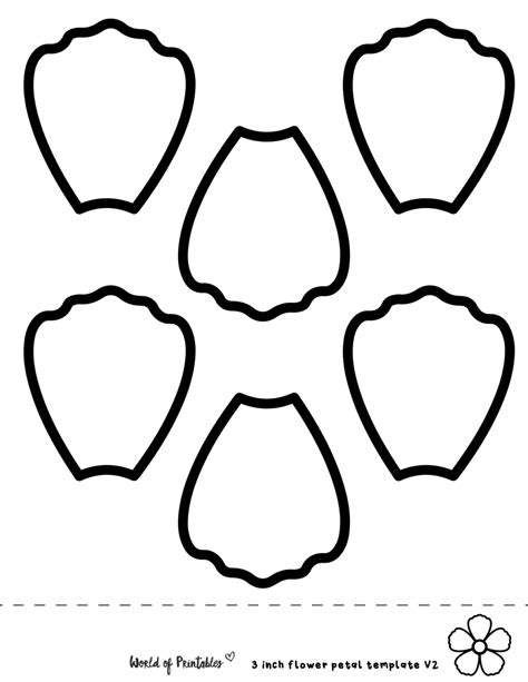 Flower Petal Template Printable