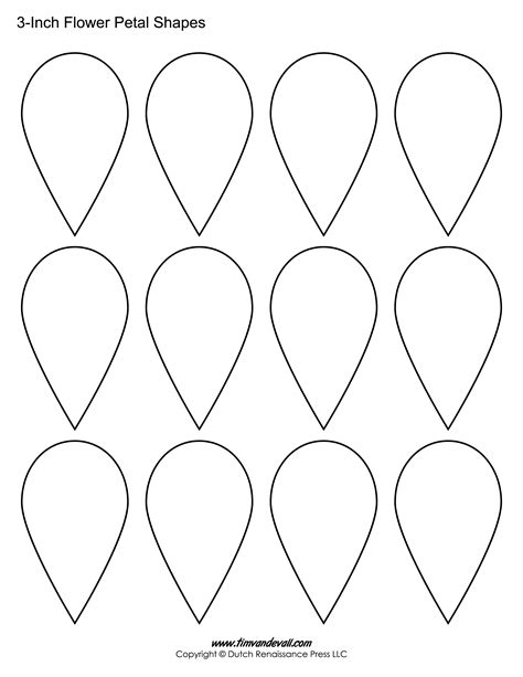 Free Flower Petal Templates to Download