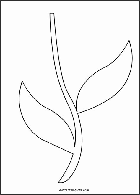 Flower Stem Template for Card Making