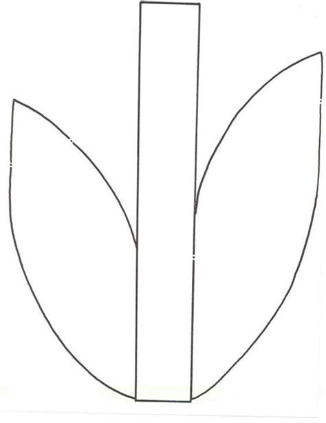 Flower Stem Template for Sewing