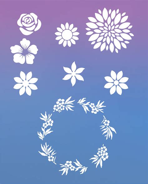 Flower Stencil Design