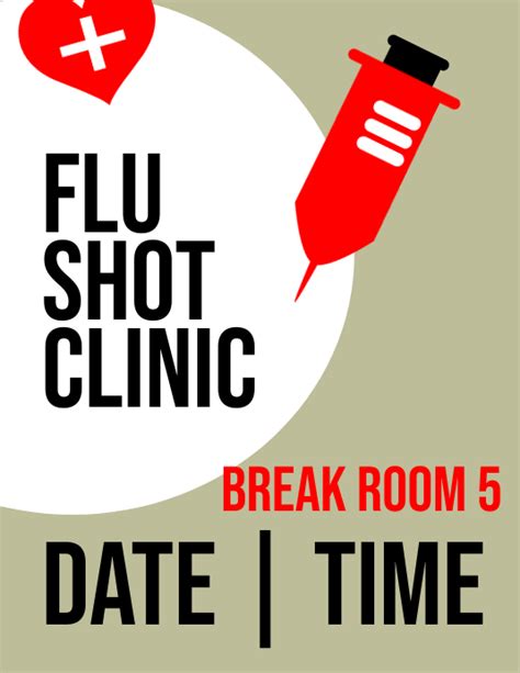 Flu Shot Clinic Flyer Template