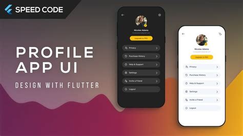 Flutter Profile Template